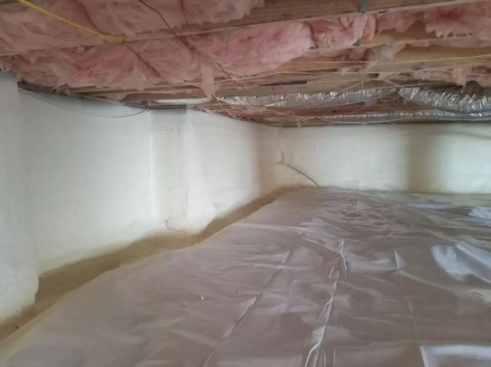Crawl space encapsulation with closed-cell spray foam for Spray Foam Roofing in Dearborn Heights